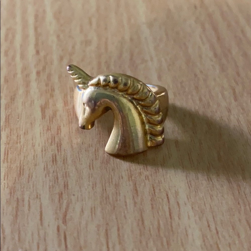 14k Gold-plated unicorn ring
